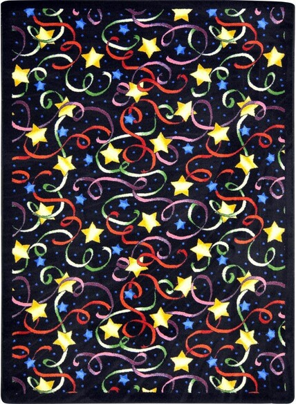 Joy Carpets Kaleidoscope Streamers and Stars Multi